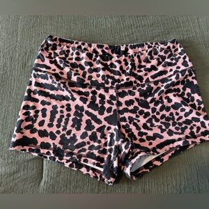 Fleo Pink and Black Patterned Shorts